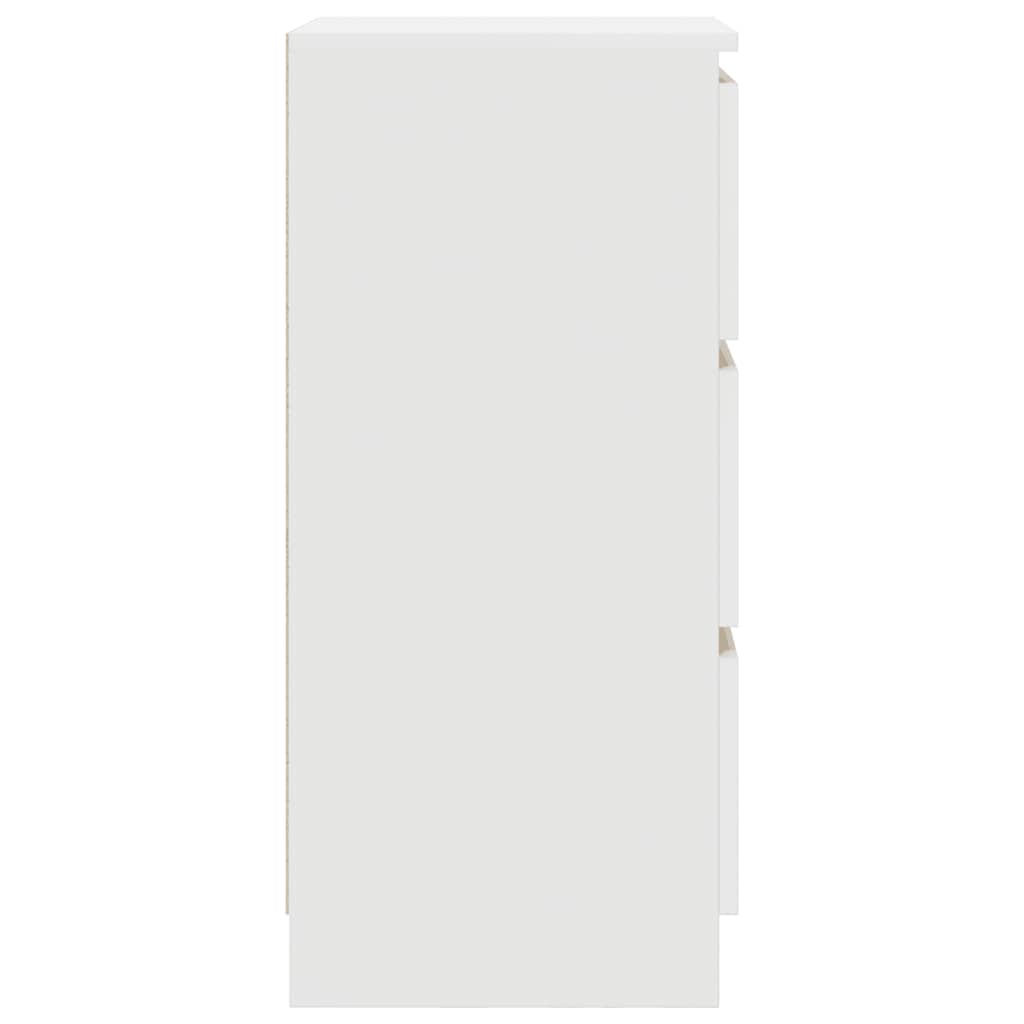 Dressoir 37,5x35x76 cm bewerkt hout wit