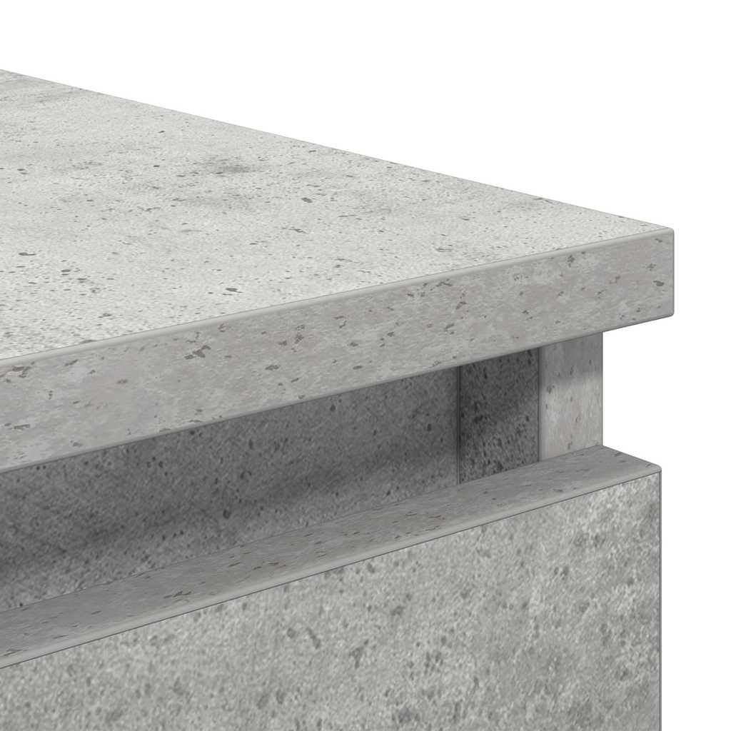 Dressoir 37,5x35x76 cm bewerkt hout betongrijs