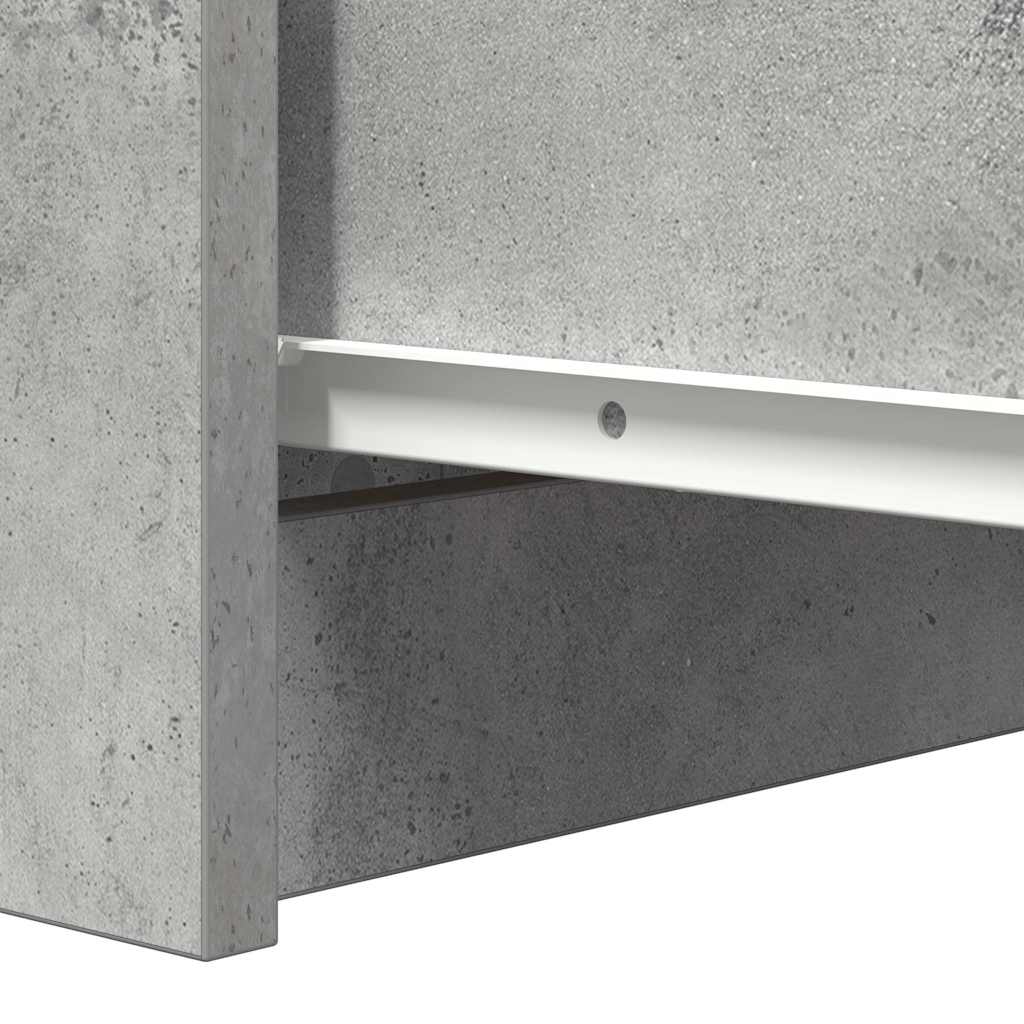 Dressoir 37,5x35x76 cm bewerkt hout betongrijs