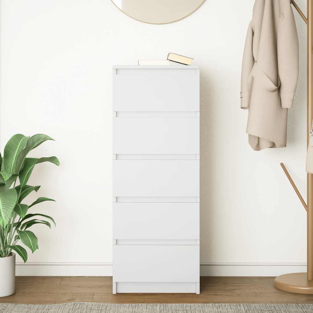 Dressoir met lades 37,5x35x99 cm spaanplaat wit
