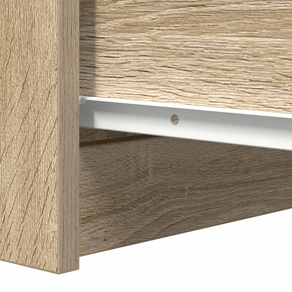 Dressoir met lades 37,5x35x99 cm spaanplaat sonoma eikenkleurig