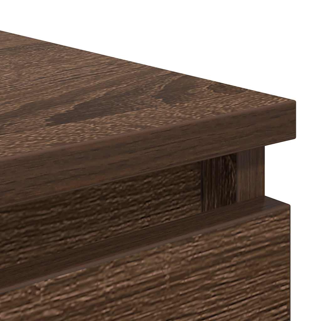 Dressoir met lades 37,5x35x99 cm spaanplaat bruin eikenkleurig