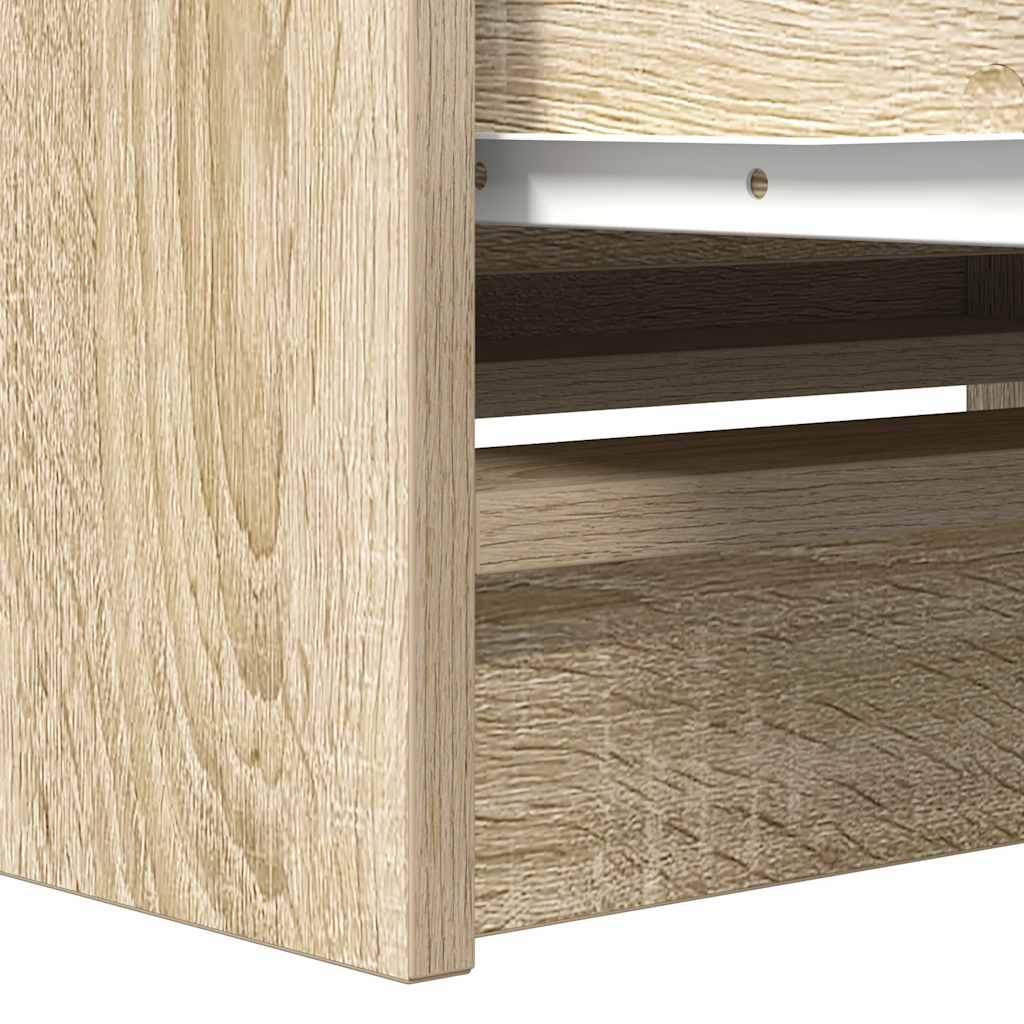 Tv-meubel 80x35x54 cm spaanplaat sonoma eikenkleurig