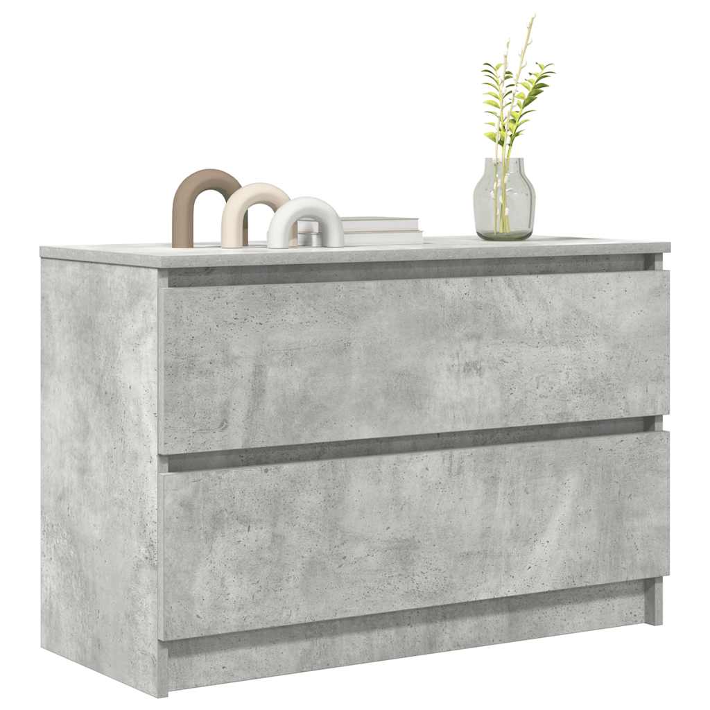 Tv-meubel 80x35x54 cm spaanplaat betongrijs