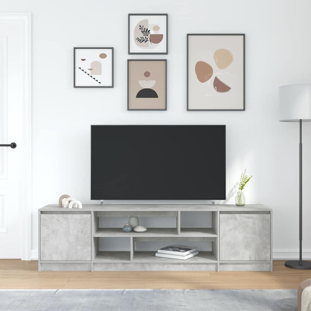 Tv-meubel 188,5x41x50 cm spaanplaat betongrijs