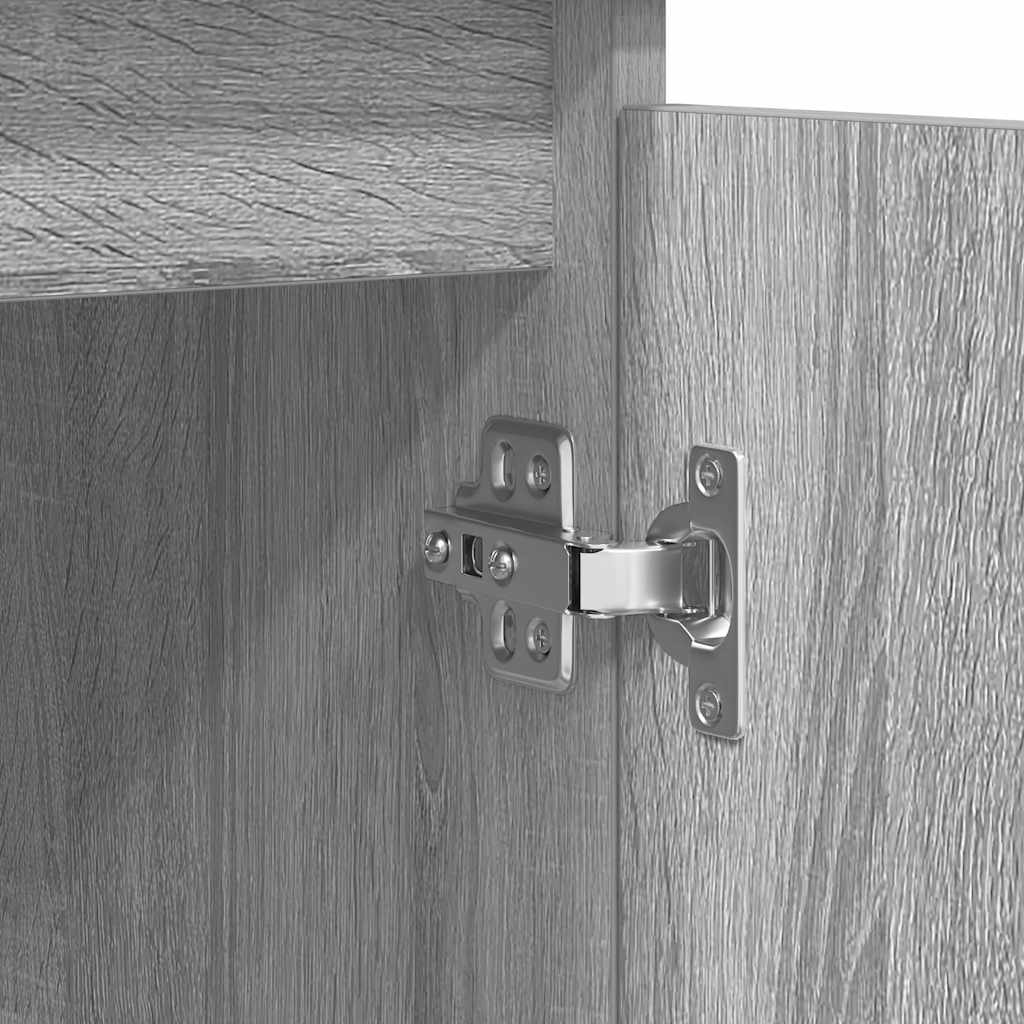 Dressoir met lades 100,5x35x76 cm spaanplaat grijs Sonoma