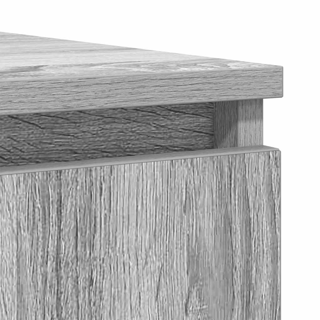 Dressoir met lades 100,5x35x76 cm spaanplaat grijs Sonoma