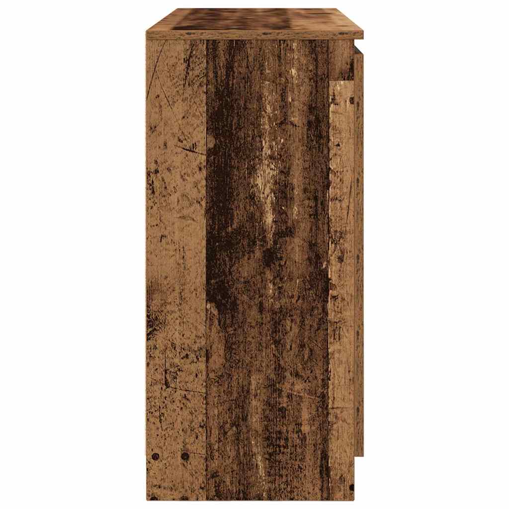 Dressoir met lades 100,5x35x76 cm spaanplaat bewerkt hout