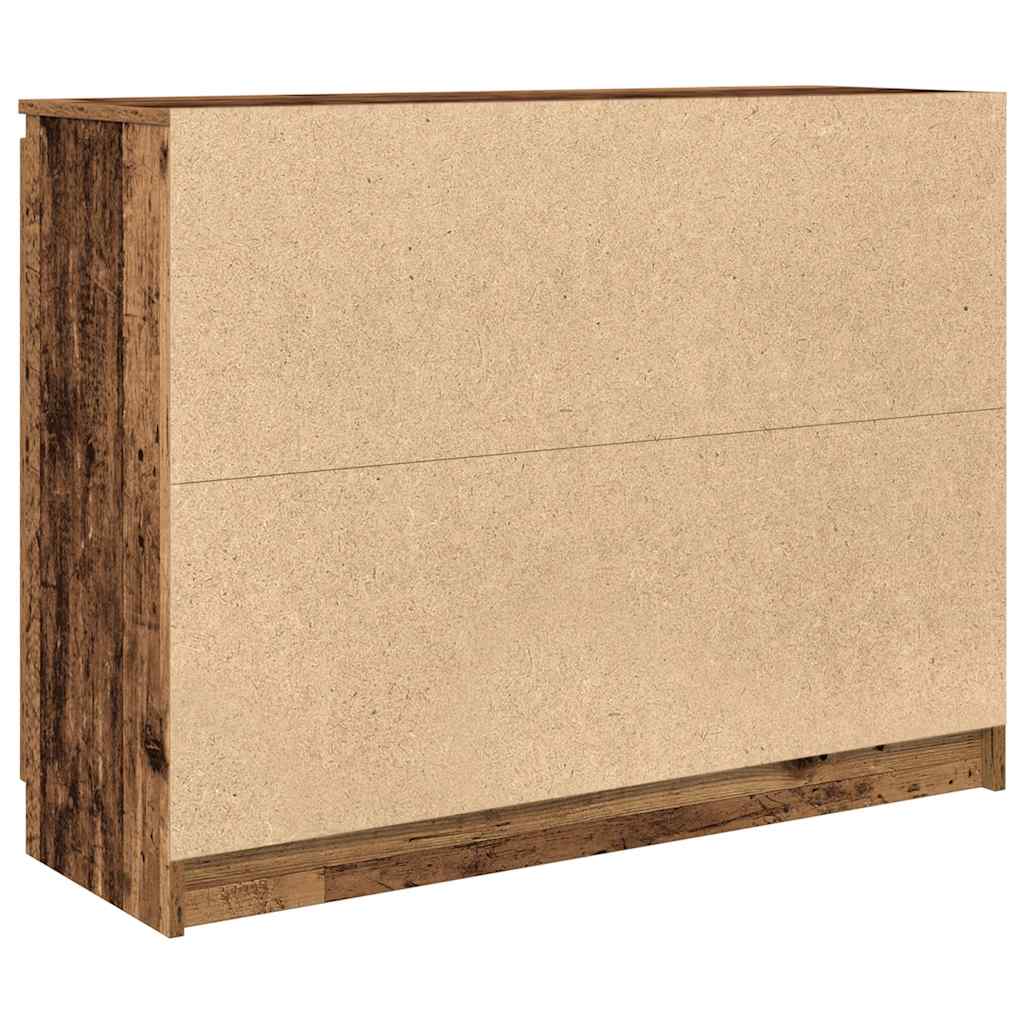 Dressoir met lades 100,5x35x76 cm spaanplaat bewerkt hout