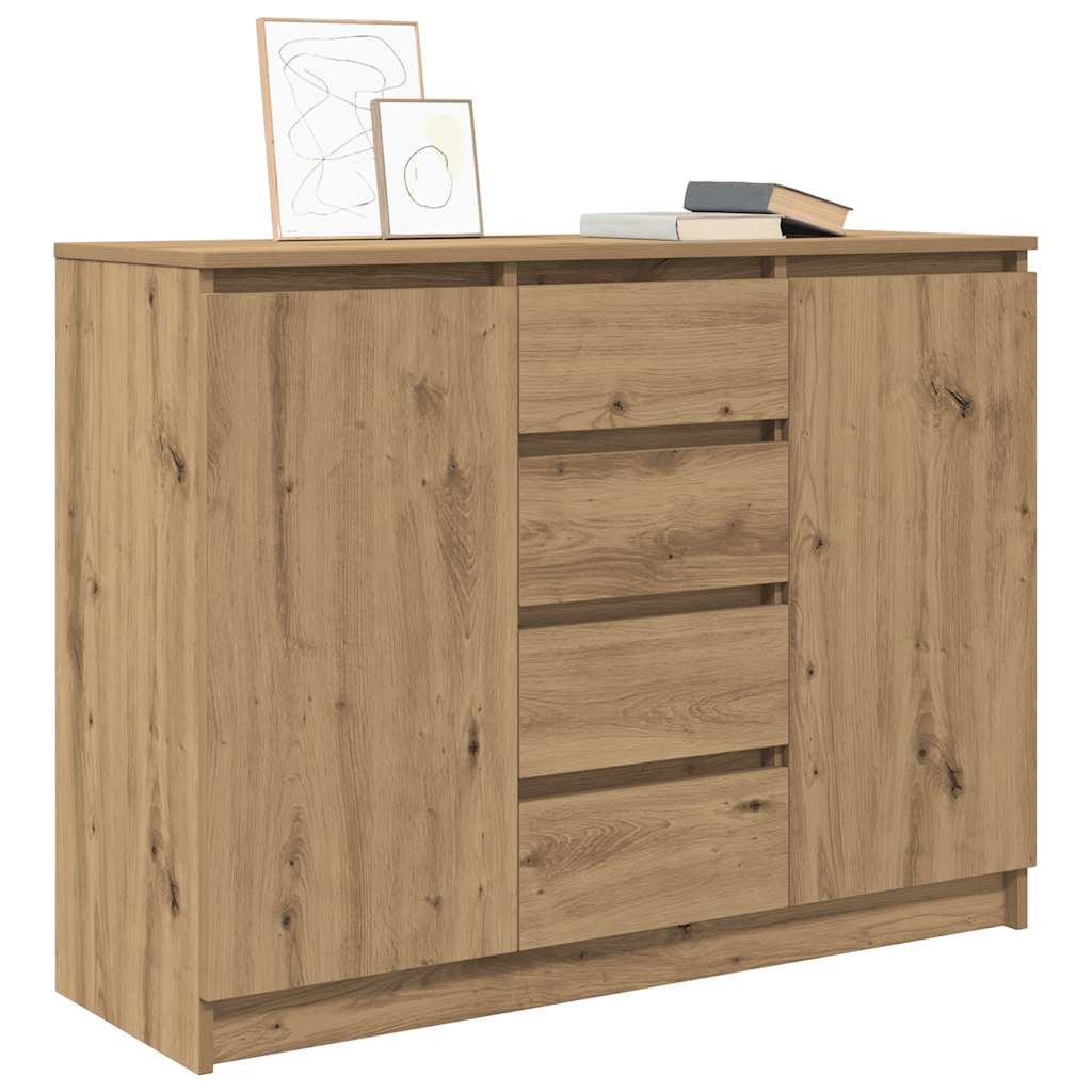 Dressoir met lades 100,5x35x76 cm spaanplaat artisanaal