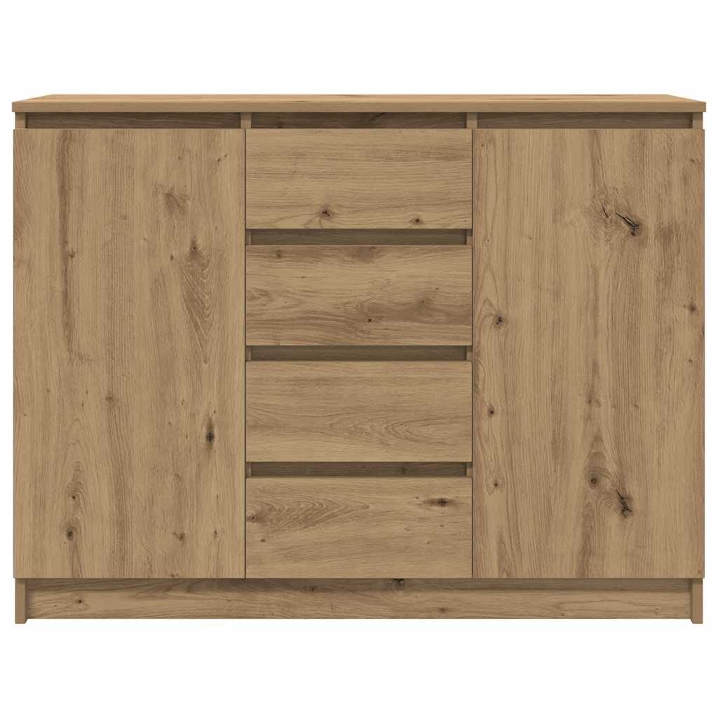 Dressoir met lades 100,5x35x76 cm spaanplaat artisanaal