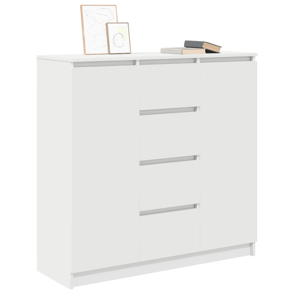 Dressoir met lades 100,5x35x98,5 cm spaanplaat wit