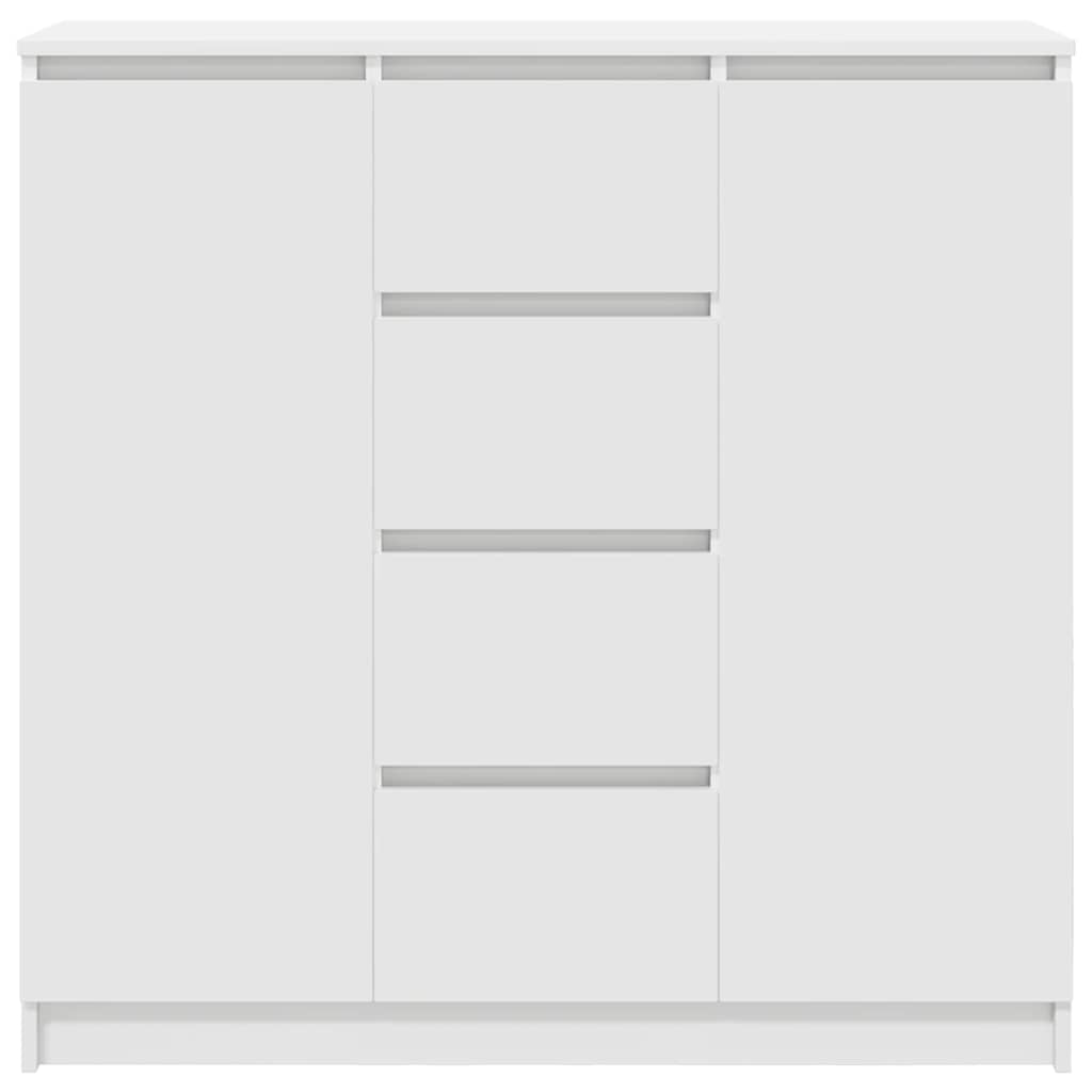 Dressoir met lades 100,5x35x98,5 cm spaanplaat wit