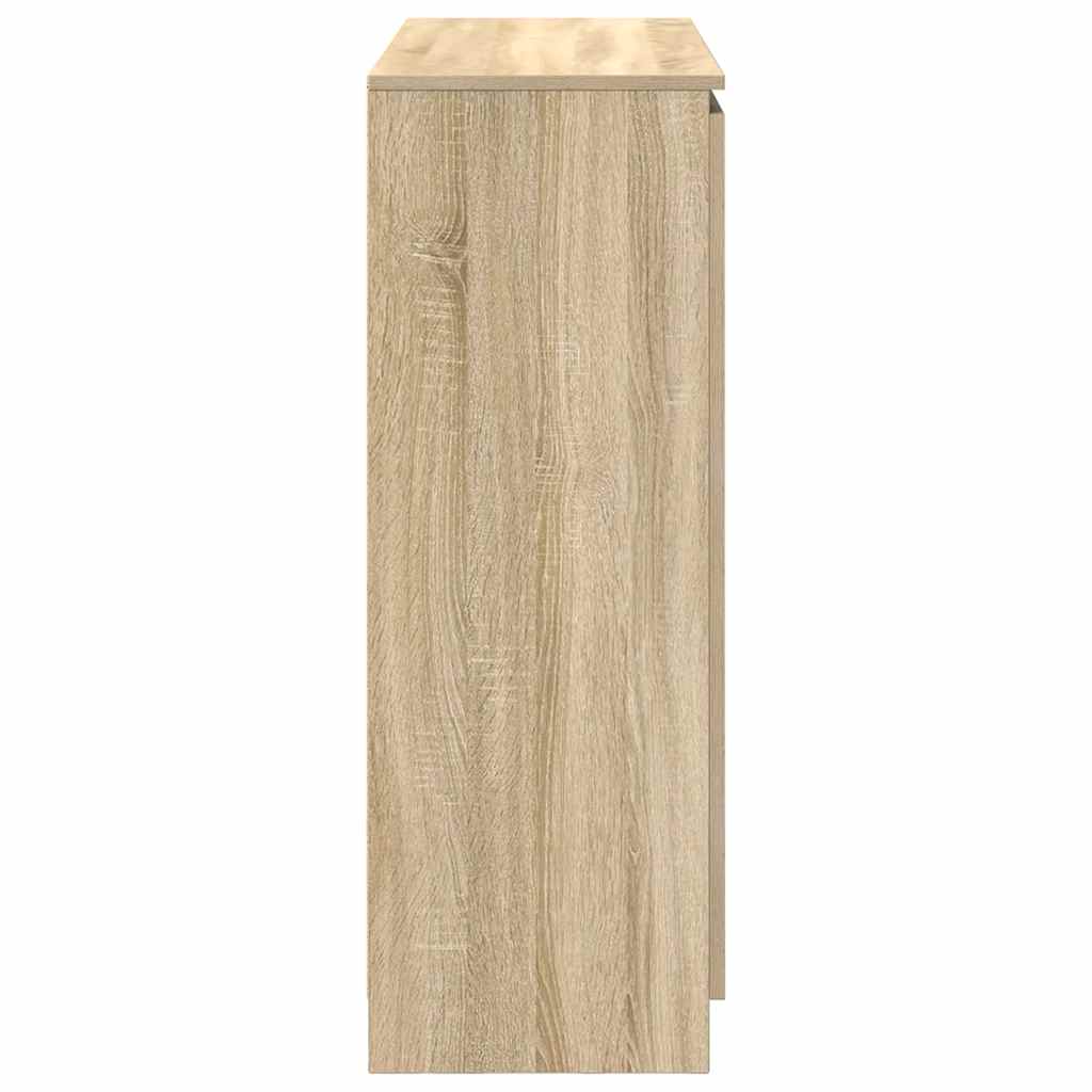 Dressoir met lades 100,5x35x98,5 cm spaanplaat sonoma
