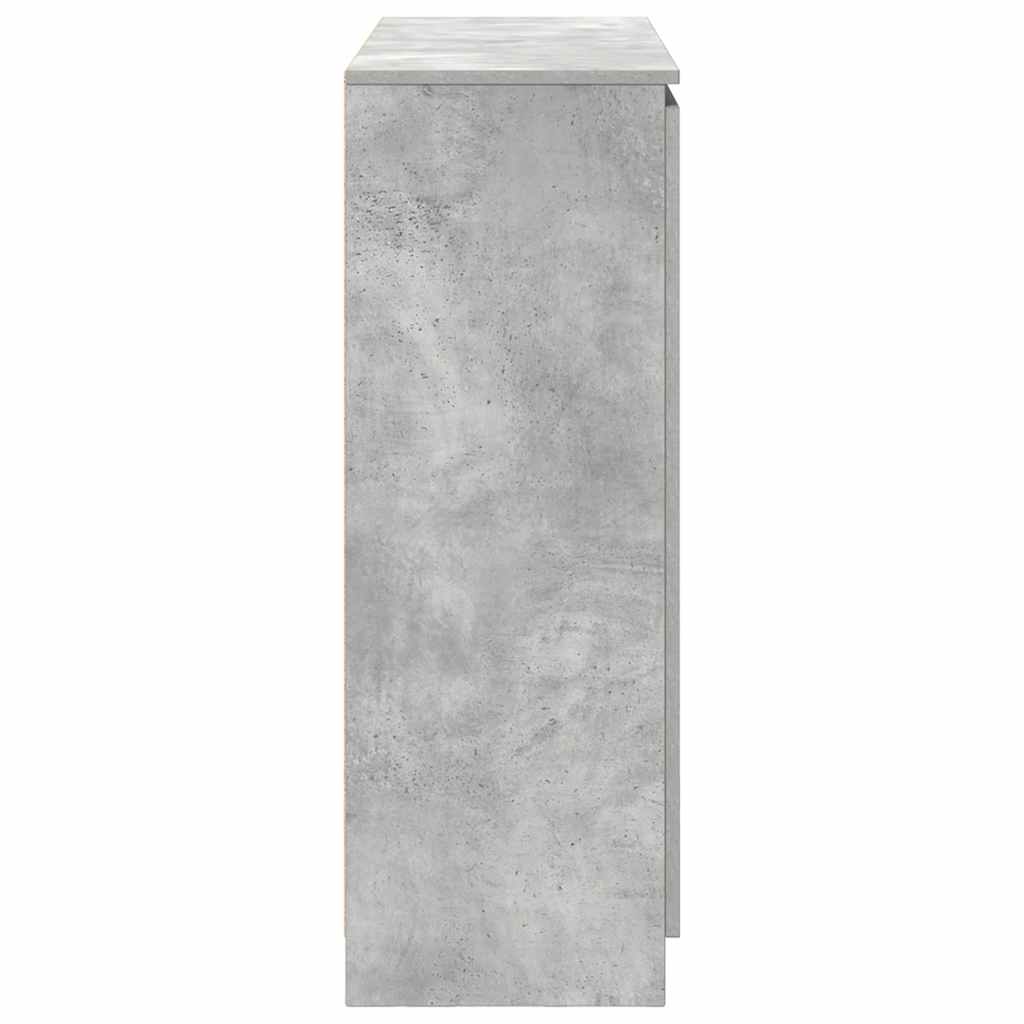 Dressoir met lades 100,5x35x98,5 cm spaanplaat betongrijs
