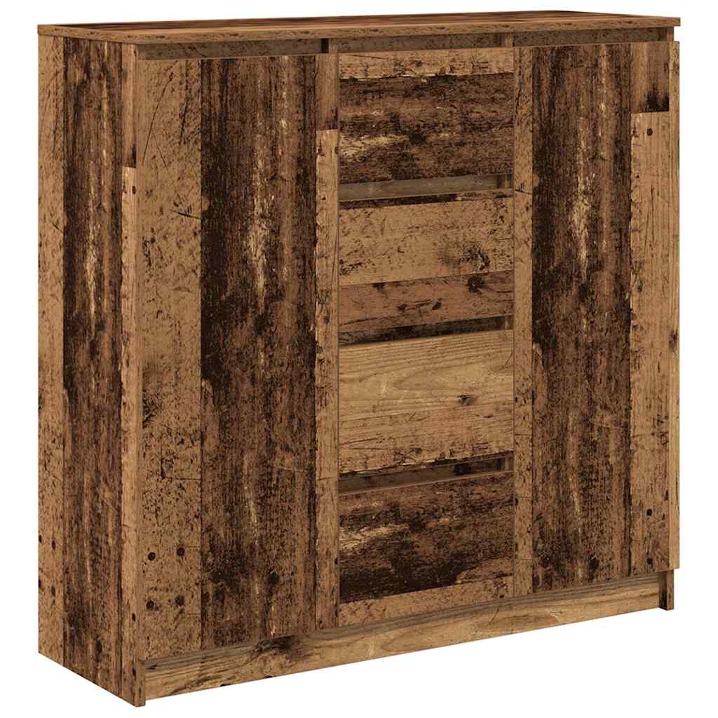 Dressoir met lades 100,5x35x98,5 cm bewerkt hout oud hout