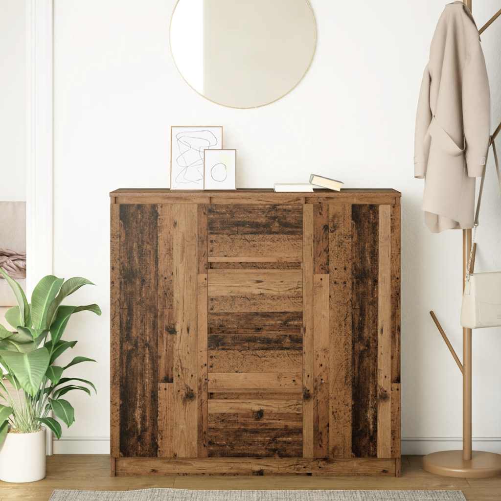 Dressoir met lades 100,5x35x98,5 cm bewerkt hout oud hout