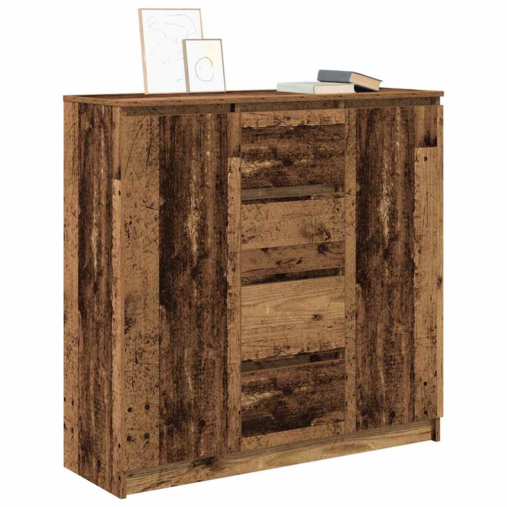 Dressoir met lades 100,5x35x98,5 cm bewerkt hout oud hout