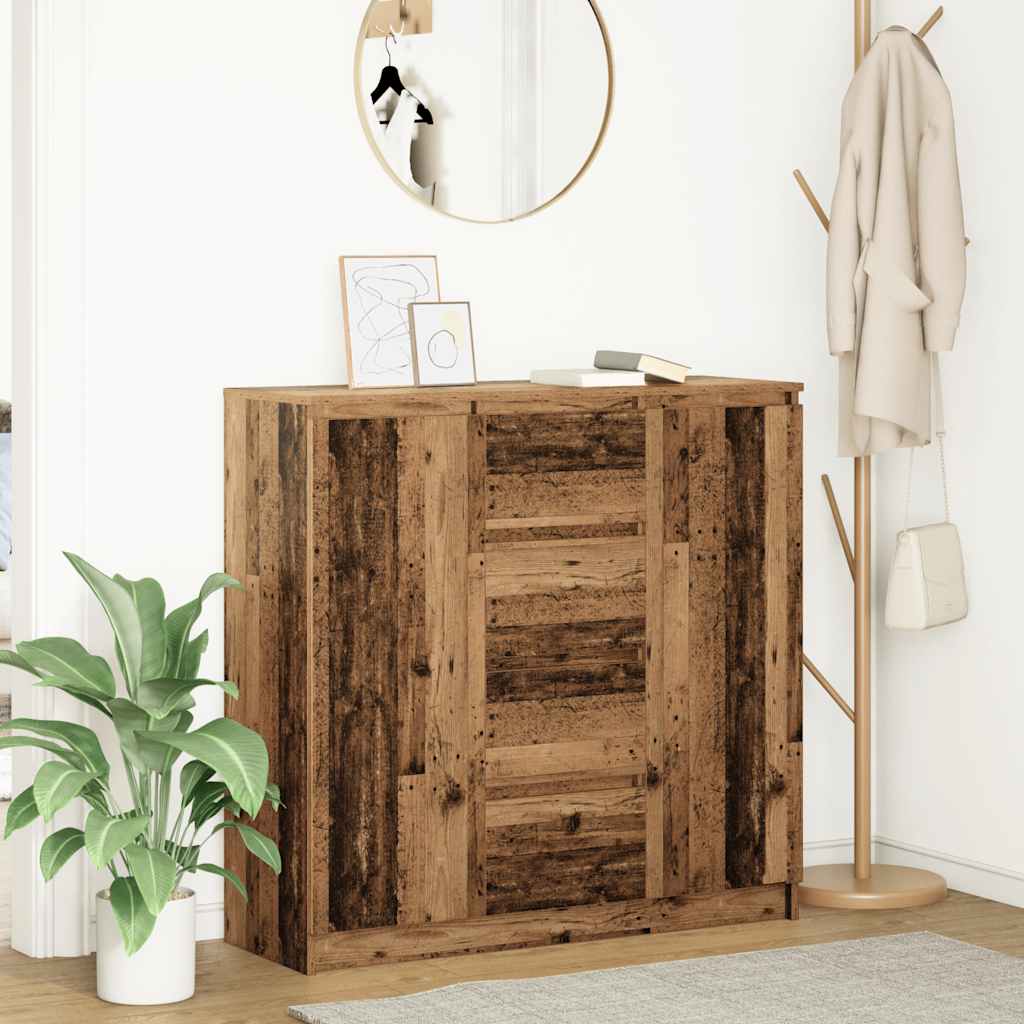 Dressoir met lades 100,5x35x98,5 cm bewerkt hout oud hout