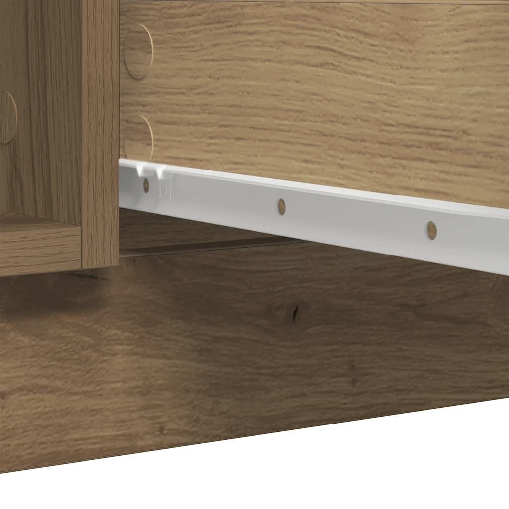 Dressoir met lades 100,5x35x98,5 cm spaanplaat artisanaal