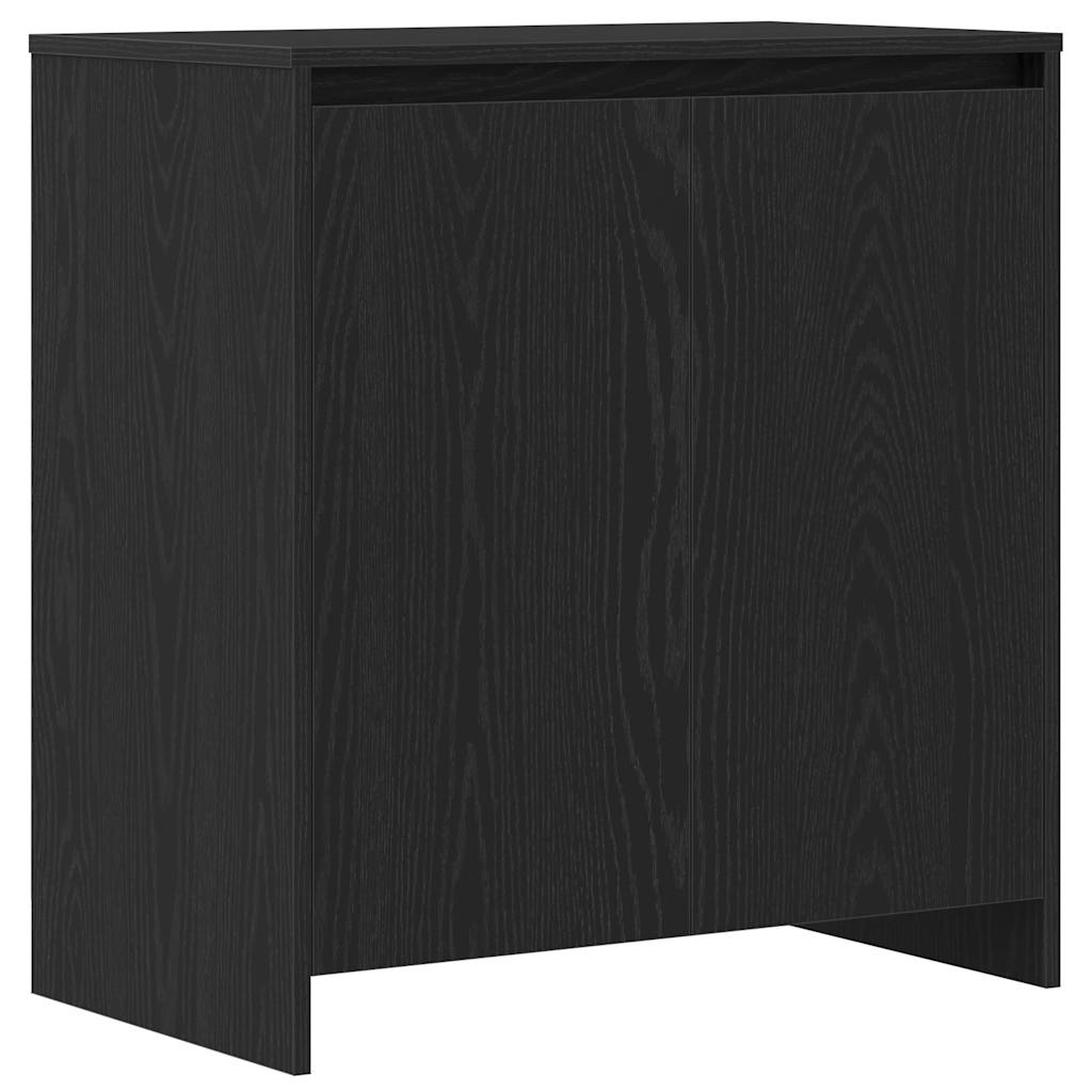 Dressoir 70x41x75 cm bewerkt hout zwart eikenkleur