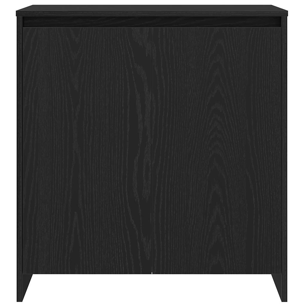 Dressoir 70x41x75 cm bewerkt hout zwart eikenkleur