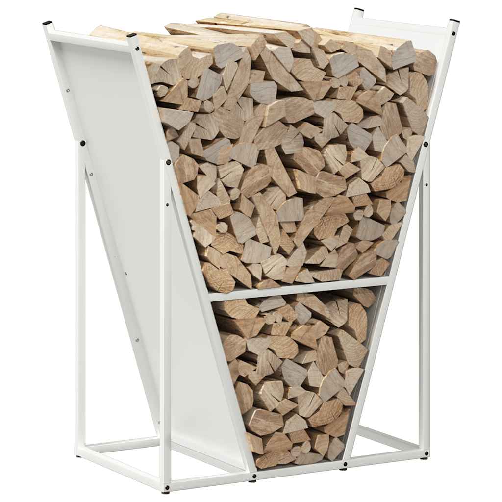 Brandhoutrek 69,5x35x81 cm koudgewalst staal wit