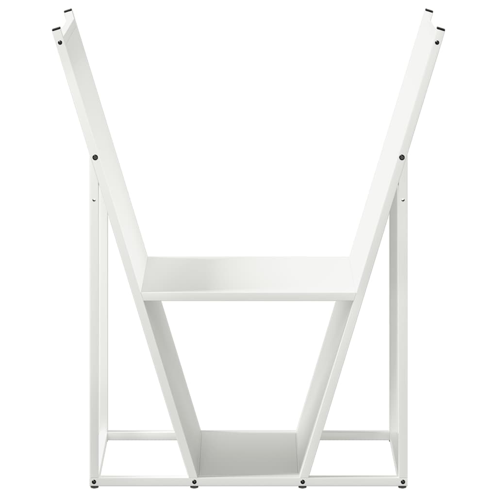 Brandhoutrek 69,5x35x81 cm koudgewalst staal wit