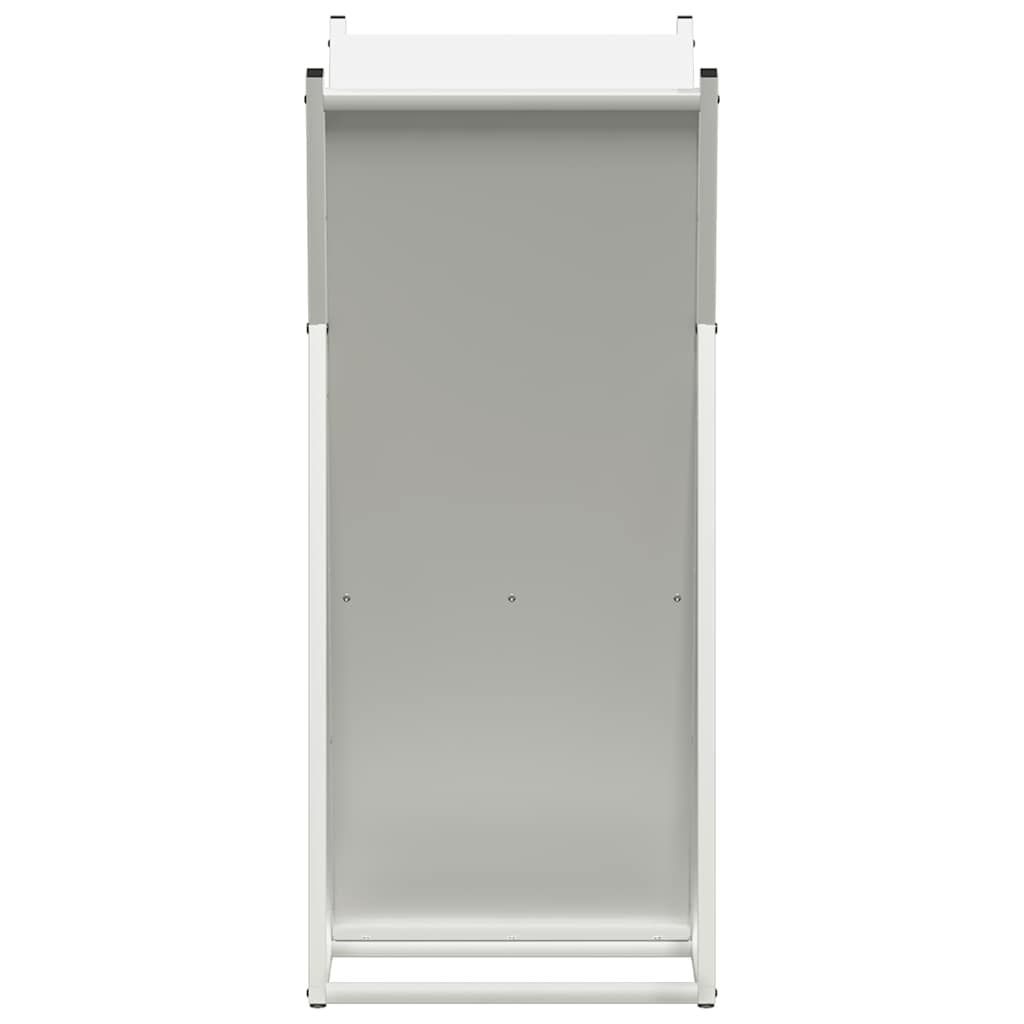 Brandhoutrek 69,5x35x81 cm koudgewalst staal wit