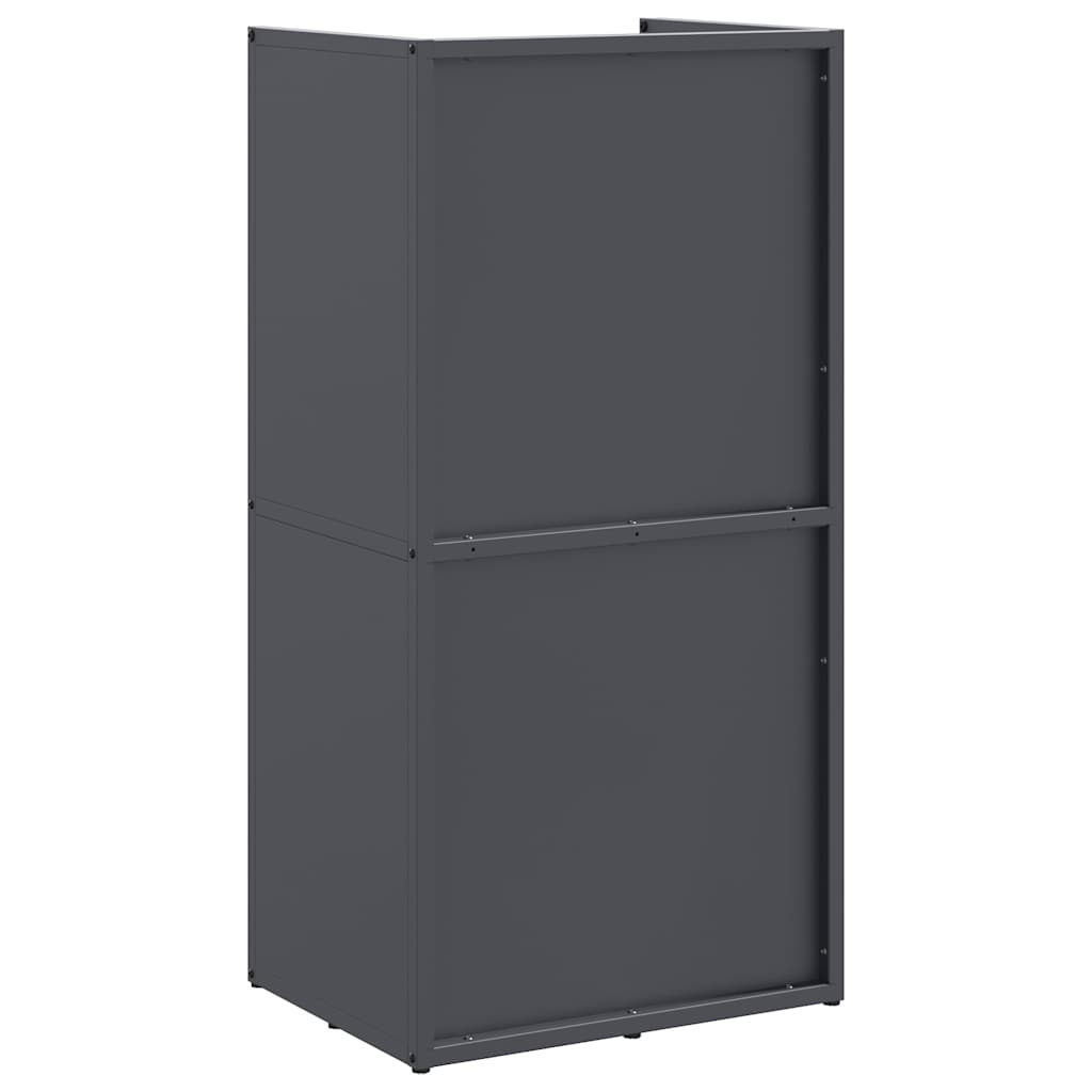 Brandhoutrek 40x30x80 cm koudgewalst staal antraciet