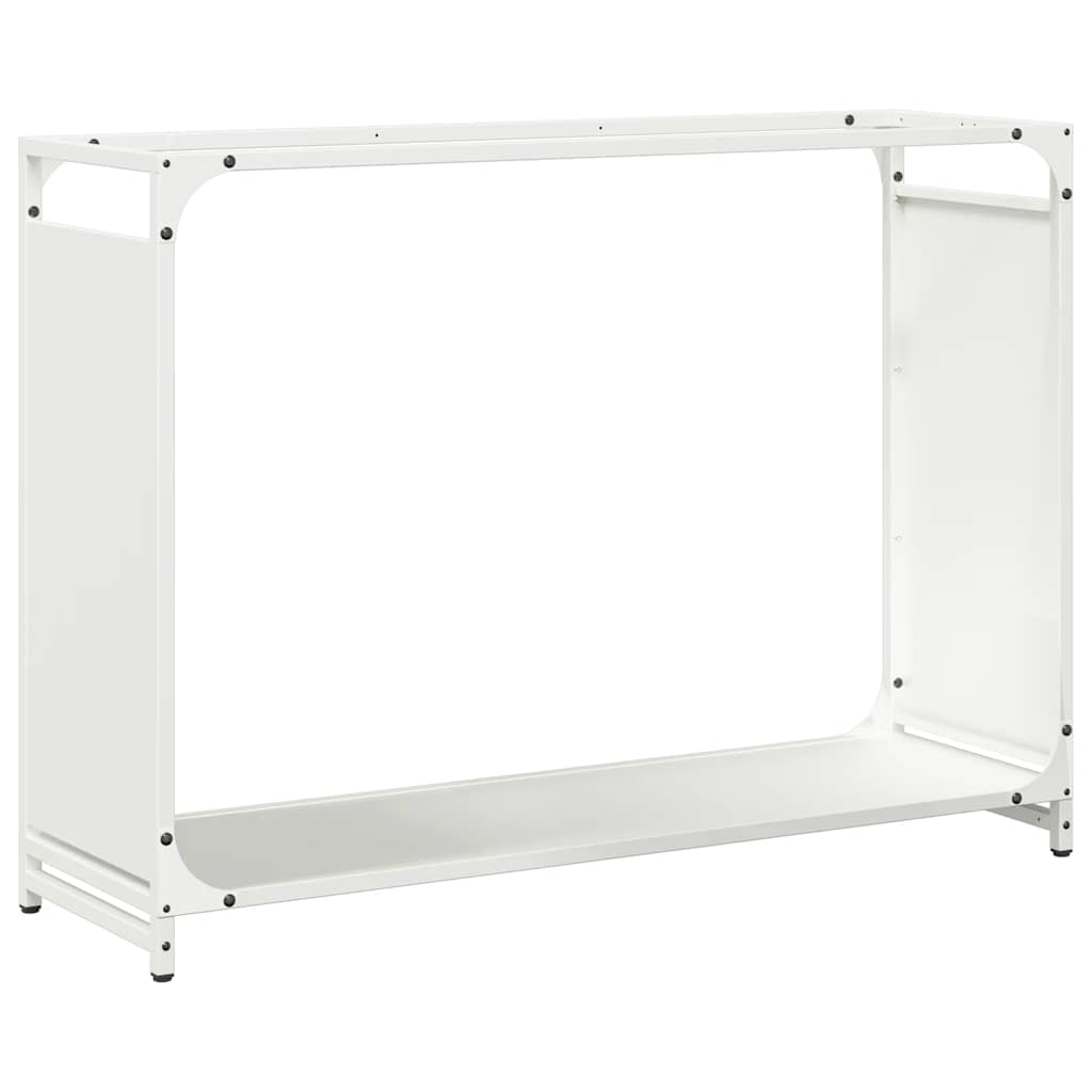Brandhoutrek 90x28x65 cm koudgewalst staal wit