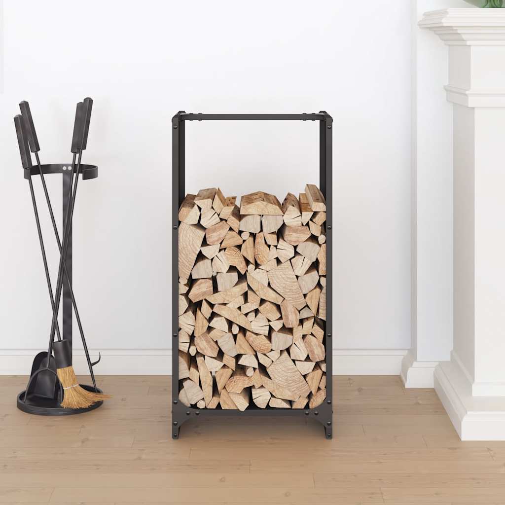 Brandhoutrek 40x30x80 cm koudgewalst staal zwart