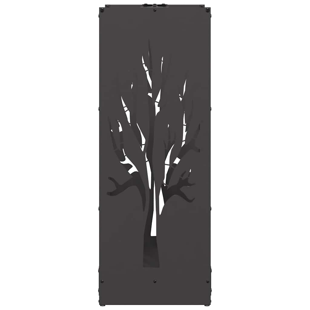 Brandhoutrek 40x30x80 cm koudgewalst staal zwart