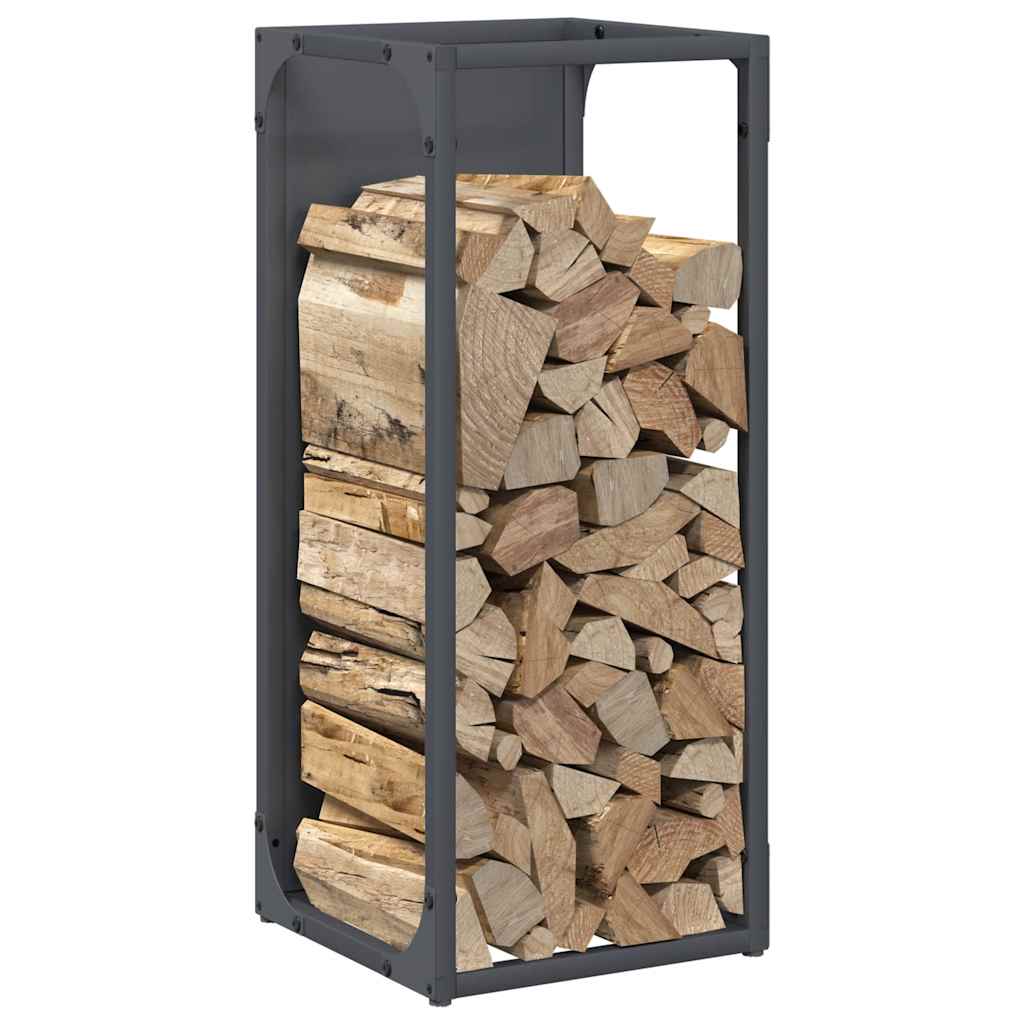 Brandhoutrek 25x25x60 cm koudgewalst staal antracietkleurig