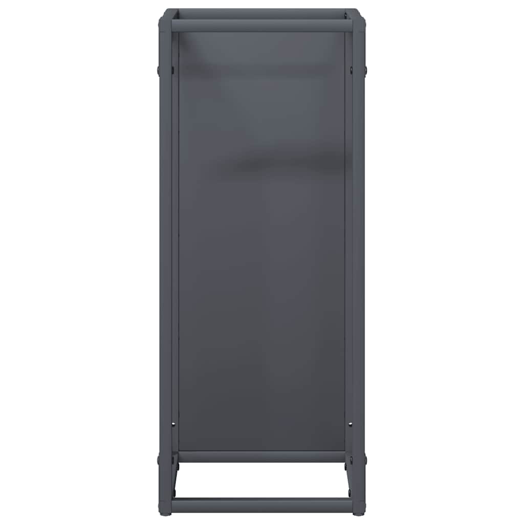 Brandhoutrek 25x25x60 cm koudgewalst staal antracietkleurig