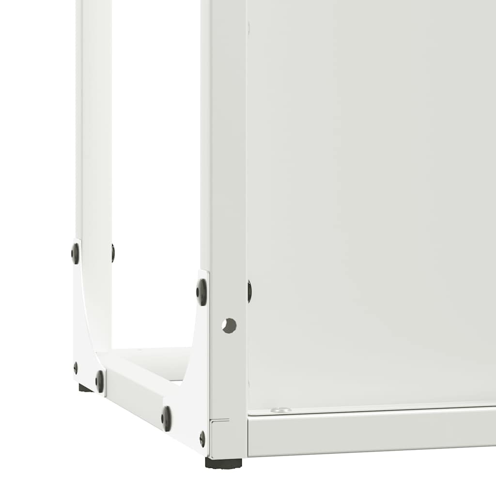 Brandhoutrek 25x25x80 cm koudgewalst staal wit