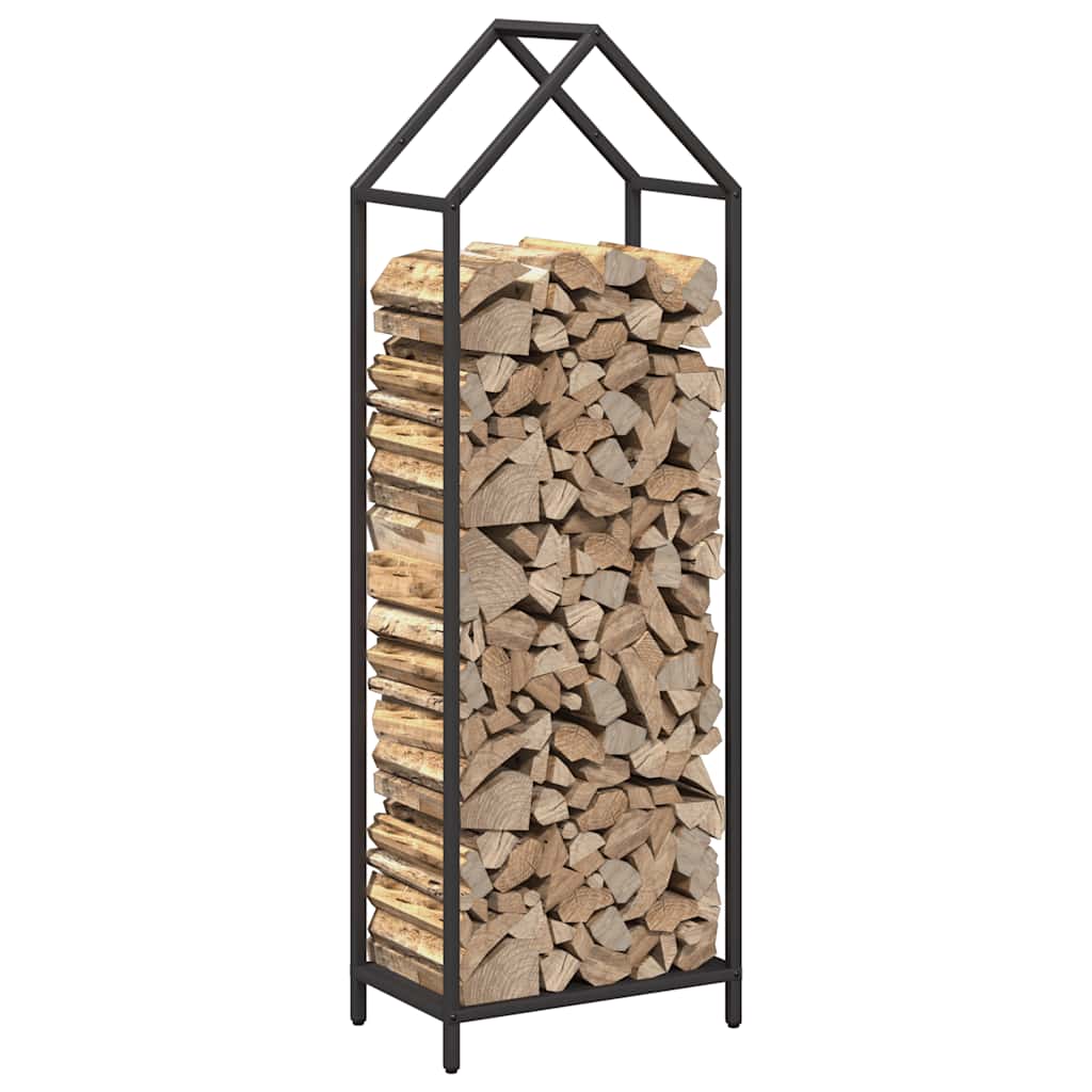 Brandhoutrek 40x25x120 cm koudgewalst staal zwart