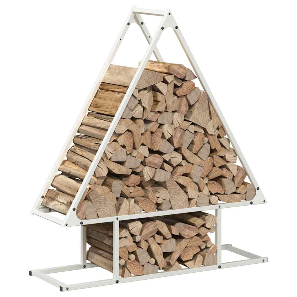 Brandhoutrek 80x25x90 cm koudgewalst staal wit
