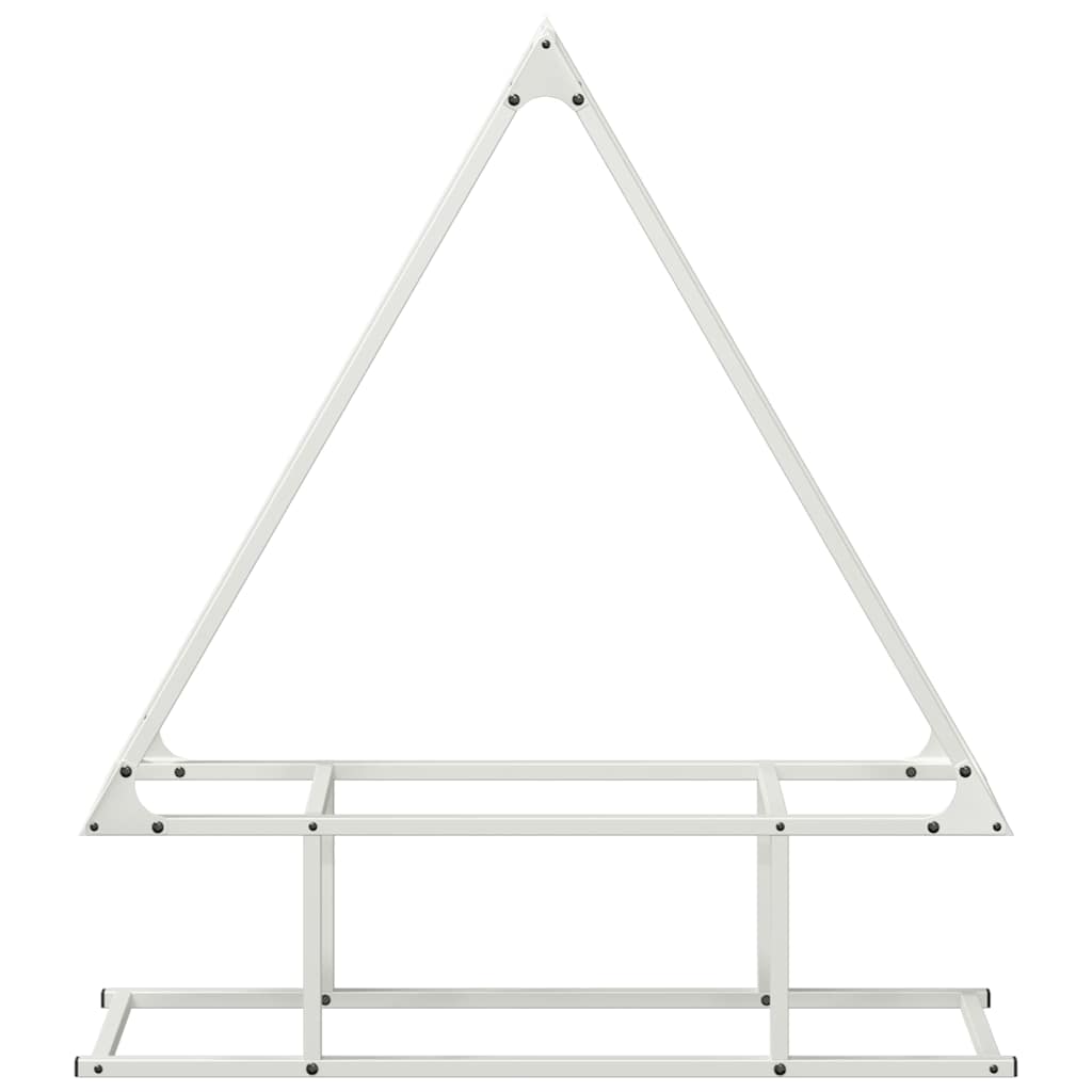 Brandhoutrek 80x25x90 cm koudgewalst staal wit