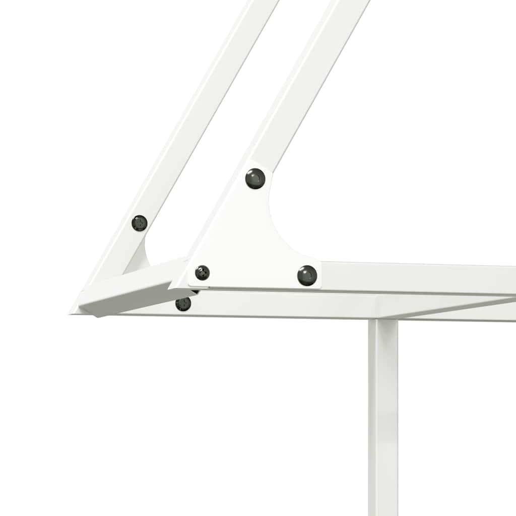 Brandhoutrek 80x25x90 cm koudgewalst staal wit