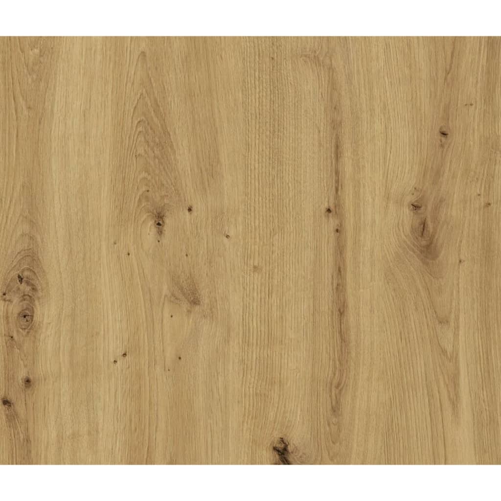 Kast met 2 deuren 80x34,9x89,9 cm grijs en artisan eikenkleurig