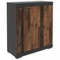 Kast met 2 deuren 80x34,9x89,9 cm grijs en old style