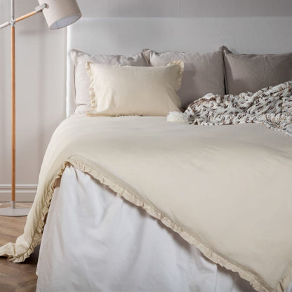 Dekbedovertrek Lias 200x150 cm katoen beige