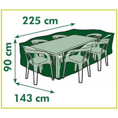 Tuinmeubelhoes voor rechthoekige tafels 225x143x90 cm