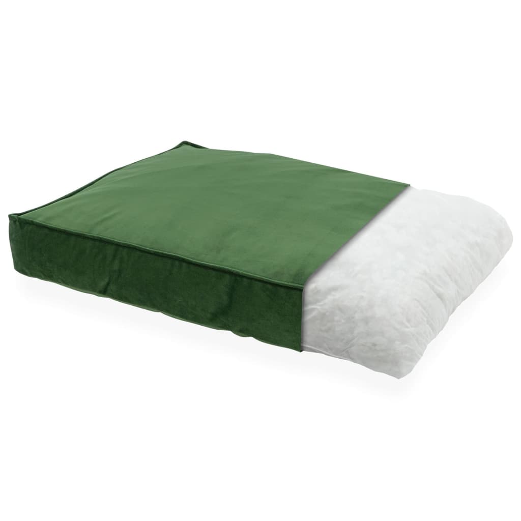 Madison Hondenkussen Velvet 100 x 70 x 15 cm Groen