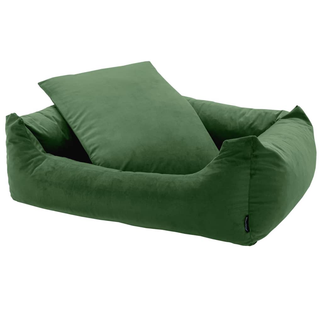Madison Hondenbed Velvet 80 x 67 x 22 cm Groen
