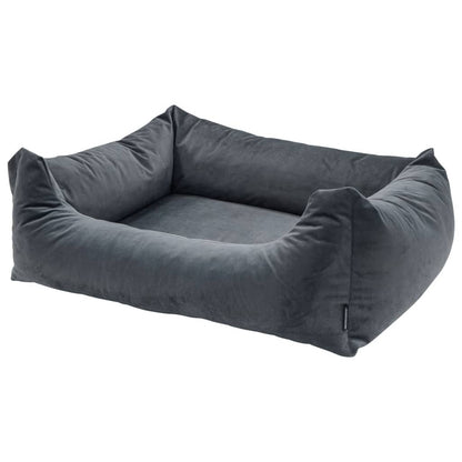 Madison Hondenbed Velvet 100 x 80 x 25 cm Grijs
