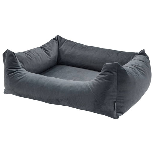 Madison Hondenbed Velvet 100 x 80 x 25 cm Grijs