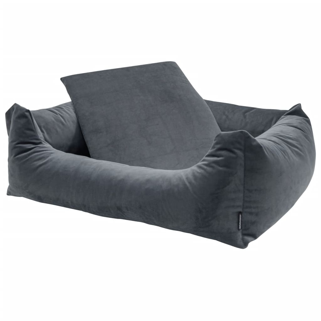 Madison Hondenbed Velvet 100 x 80 x 25 cm Grijs