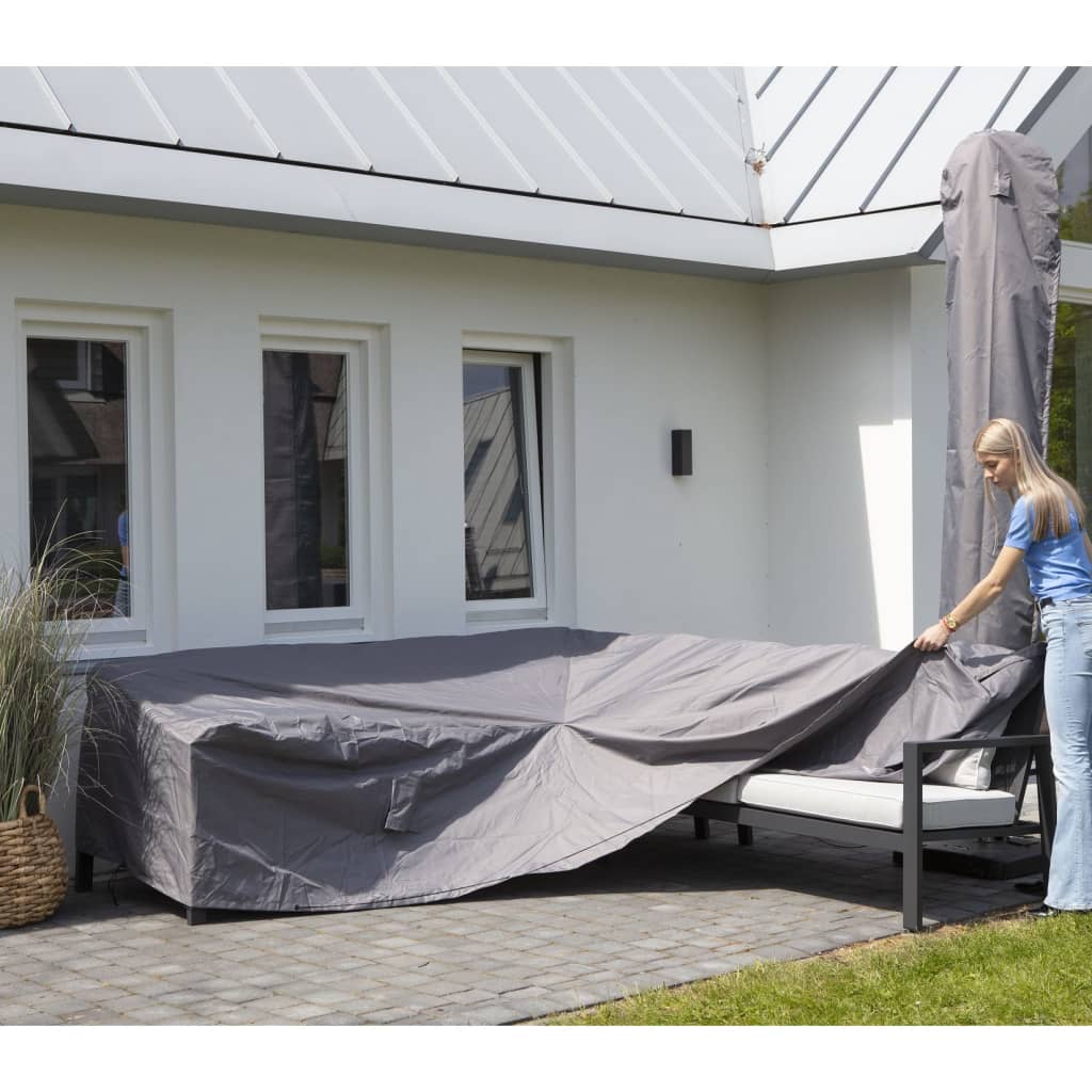 Loungesethoes links 270x210x90 cm grijs